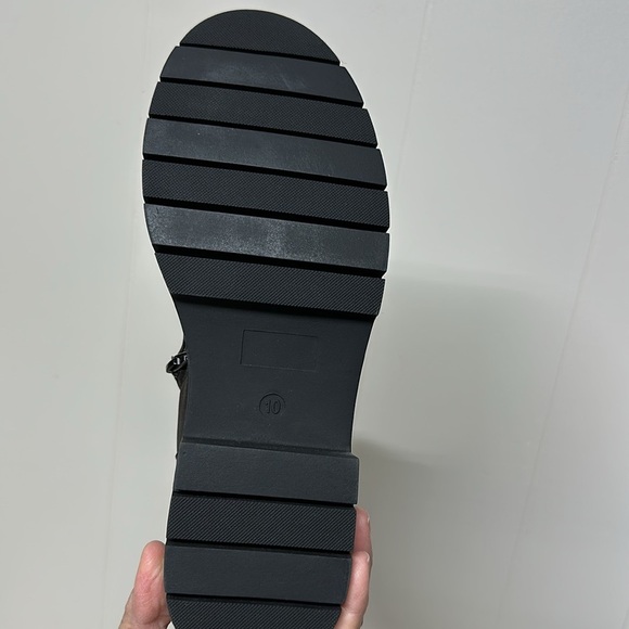 Ruiee Women's Ankle Boots Combat Boots, Comfy Low Heel Side Zipper Booties New - Picture 5 of 8